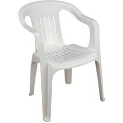 Silla de Plástico Apilable Brexia Blanca