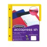 FOLDER DE PAPEL TAMAÑO CARTA ACCO ACCOPRESS P4552 TIPO CARPETA COLOR AMARILLO 1 PQ C/10 PZS
