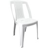Silla Diplastica Padova para Jardin-Blanco