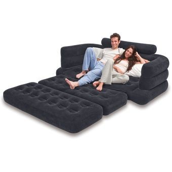 Sofá Cama Queen Inflable Intex Comodo Y Conveniente
