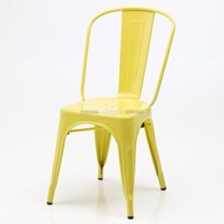 Silla Estilo Tolix Amarillo Gloss