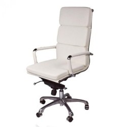Silla Mobilier Soft Pad High Back-Blanco
