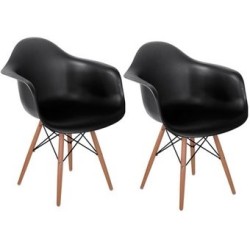 Set 2 Sillón Keiä Eames Negros