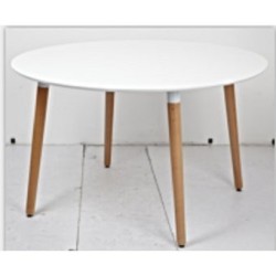 Mesa Modelo EAMES Redonda IL MIO MUEBLE -Blanca
