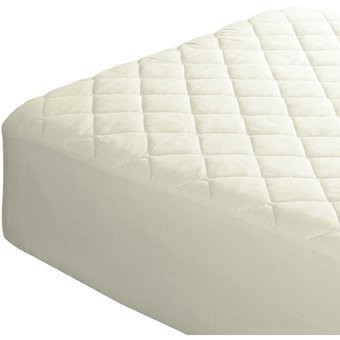 Protector de Colchon Rombos Hueso Ajustable