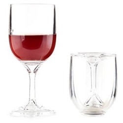 Copas para beber camping Kikkerland Transparente