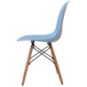 Silla Estilo Eames Color Azul Decoración De Interiores