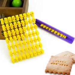 Letra del alfabeto Numbler Cookies Biscuit Sello Embosser fondant C...