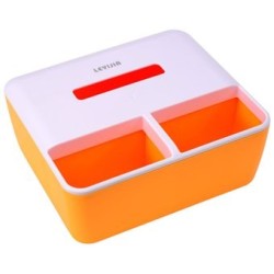 Double Grid Storage Tissue Box Orange