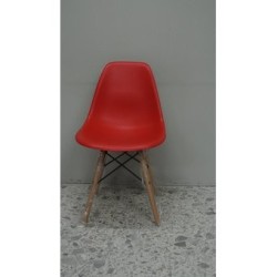 Silla EAMES s,brazosIL Mio Mueble-Roja