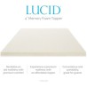 Colchón de Memory Foam para cama individual, LUCID