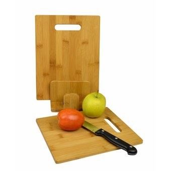 Set Tablas para Picar Bamboo con Base