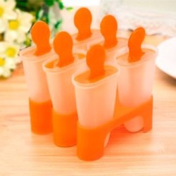 Molde De Plastico Para Paletas De Hielo Naranja