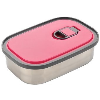 Envase de Comida de Acero Inoxidable 420ml-Rojo