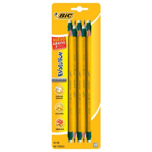 LAPIZ BIC EVOLUTION AMARILLO 8