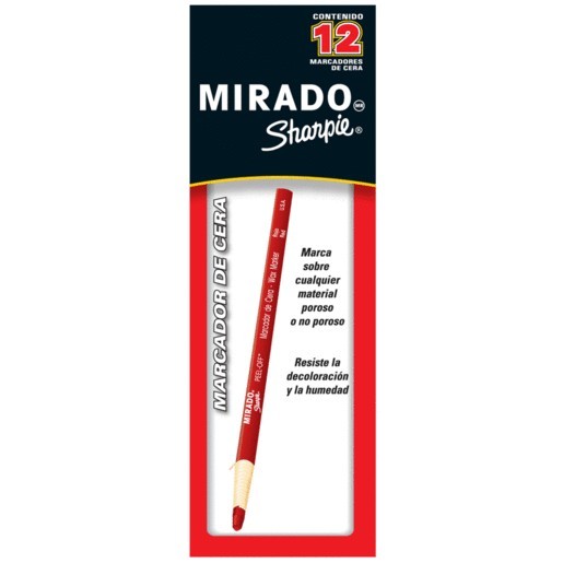 MARCADOR SHARPIE CERA ROJO