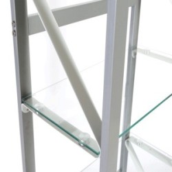 LIBRERO RED TOP 4 REPISAS SERIE CLEAR