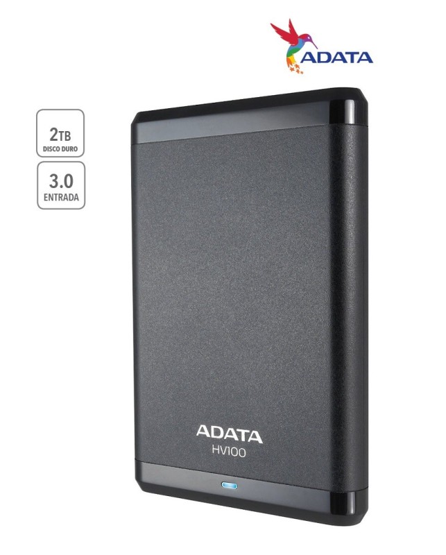 Adata Disco duro HV100 2TB BLK USB 3.0 2 TB Negro