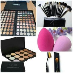 Combo Maquillaje Profesional Con Brochas...-PerfumeriaparaTodos-Bel...