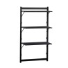  Librero Beginnings Sauder Negro 3 Repisas Metal 