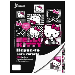 HOJAS DE REPUESTO PROFESIONAL HELLO KITTY