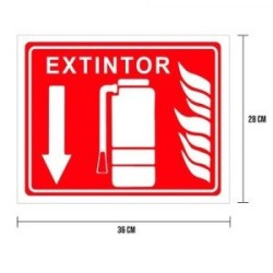 Cartel «extintor» (horizontal)