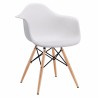 Sillon Replica Eames Con Brazos Blanco