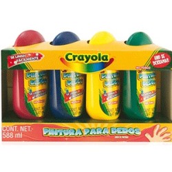 PINTURA DIGITAL CRAYOLA 4 COLORES BASICOS