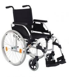 Silla de ruedas de acero de 44 cm gris martillado, modelo unix-Punt...