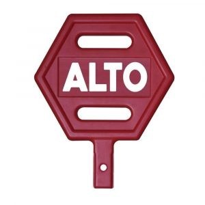 ALTO señal tipo paleta vial