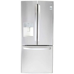 LG - Refrigerador French Door Congelador Inferior 22 Pies Cúbicos G...