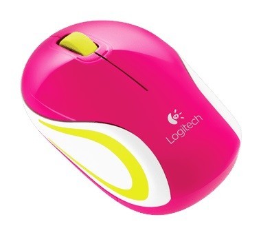 Logitech Mini Mouse inalámbrico M187 Rosa