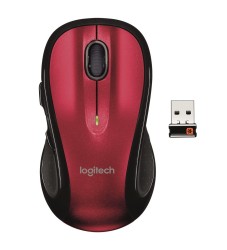Logitech Mouse Inalámbrico M510 Rojo/Negro