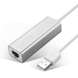 Boba Adaptador Ethernet USB Plata