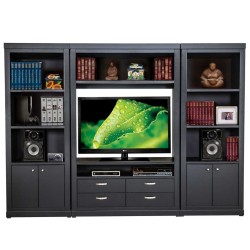 Librero 3 Módulos con Espacio para Pantalla y Blu-ray