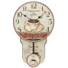  Reloj de Pared con Péndulo Café 