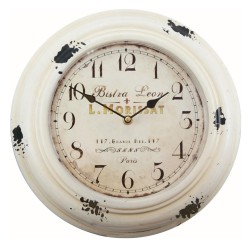  Reloj de Pared Vintage Blanco 