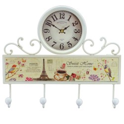  Reloj de Pared Perchero Multicolor 