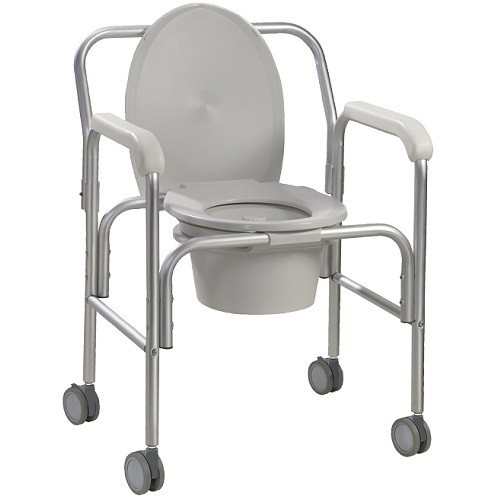 Silla cómodo de aluminio con ruedas 