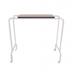 Mesa puente tubular cromado 