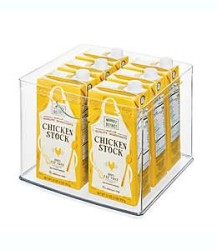 Contenedor apilable Squared Away™ transparente
