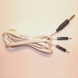 Cable estéreo 2 pin negro 1.8 M