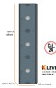 LOCKER PING PONG 3 PUERTAS AC