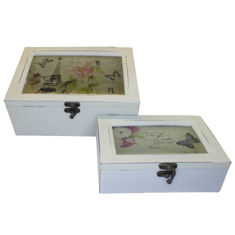 2 Cajas decorativas París