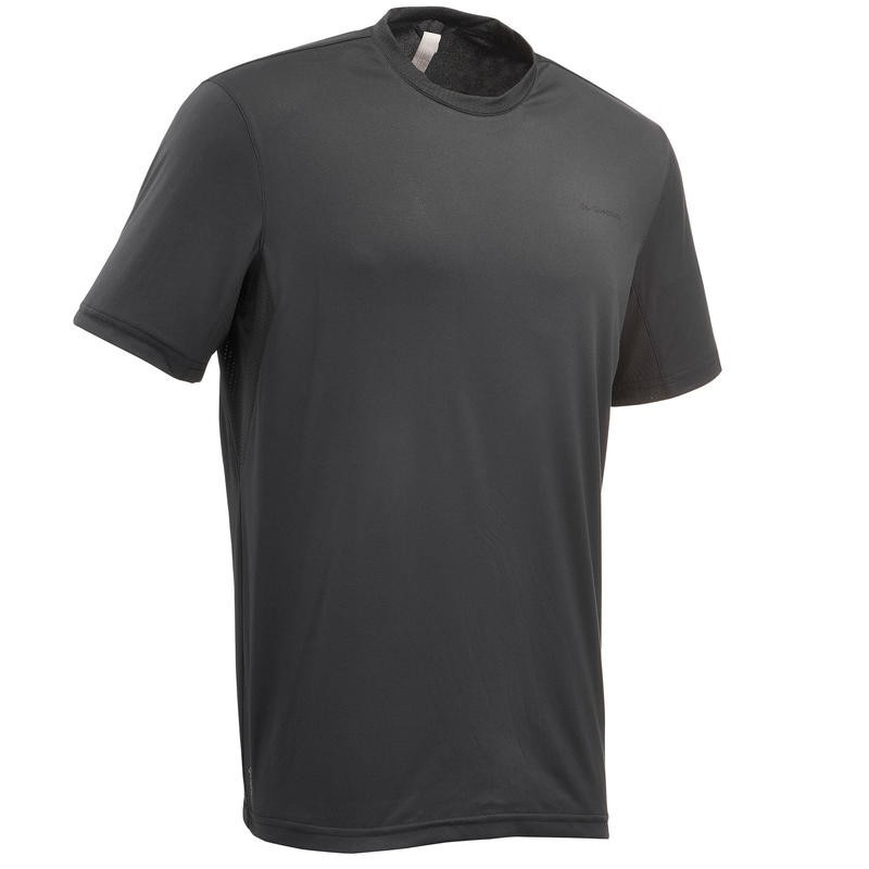 Camiseta de manga corta campamento TechFRESH 50 caballero gris oscu...