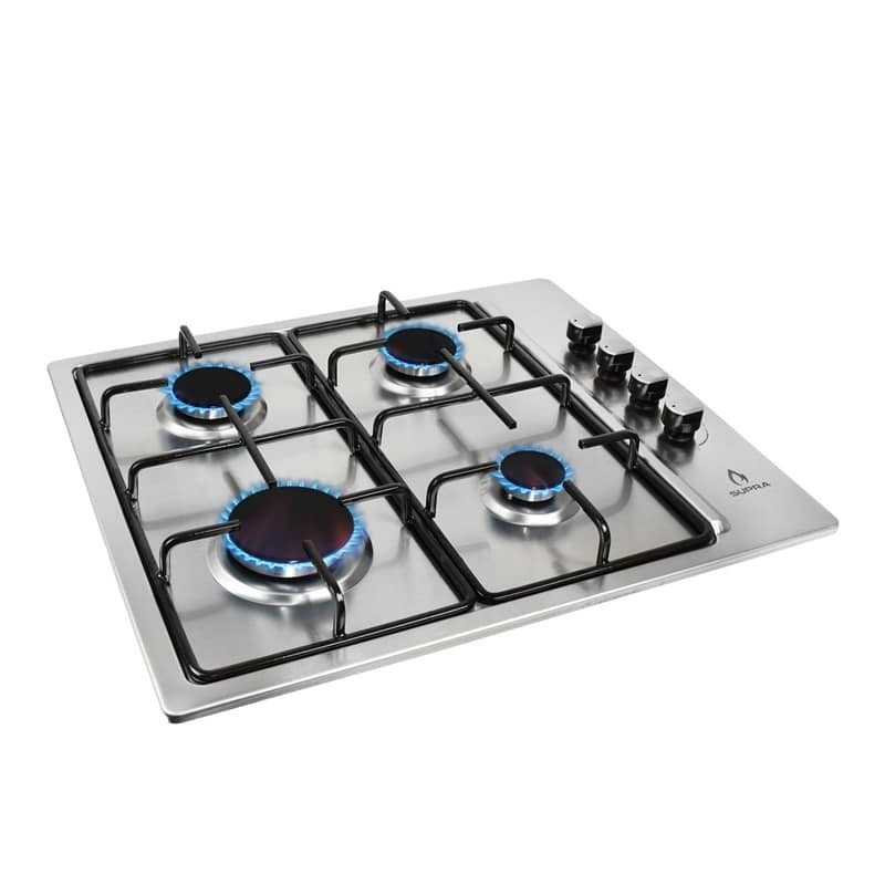 Parrilla de gas DUMA empotrable con 4 quemadores en acero inoxidabl...