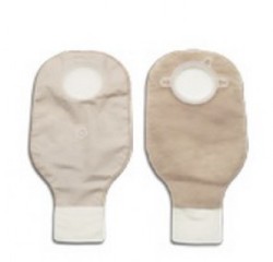 Bolsa tandem drenable transparente con presillas de 70mm, con 10 piezas