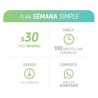Chip Qbocel Plan Semana Simple 