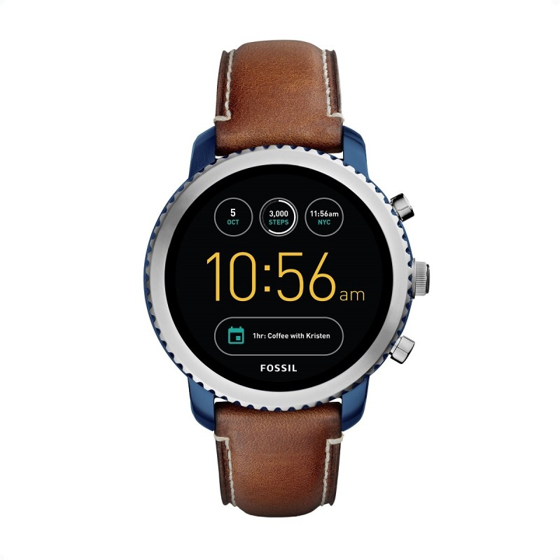 Fossil Smartwatch Q Explorist Azul/Café