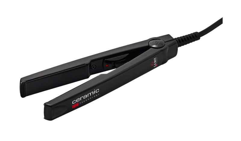 GA.MA Mini plancha para cabello Negro
